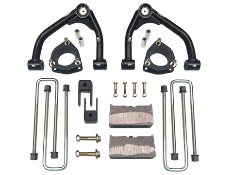 4 Inch Lift Kit 07-18 Silverado/Sierra 1500 2WD Fits Models with 1 piece OE Cast Steel Upper Arms Tuff Country