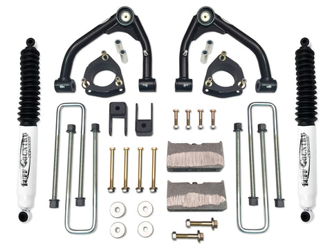 4 Inch Lift Kit 14-18 Silverado/Sierra 1500 4WD w/ SX8000 Shocks Fits Models with 1 piece OE Cast Steel Upper Arms Tuff Country