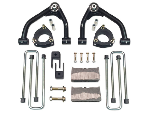 4 Inch Uni Ball Lift Kit 07-18 Silverado/Sierra 1500 2WD Fits Models with Aluminum OE Upper Control Arms or Stamped 2 Piece Steel Arms Tuff Country