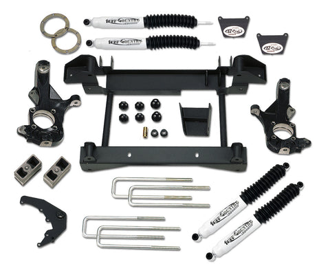 4 Inch Lift Kit 01-10 Silverado/Sierra 2500HD w/ SX8000 Shocks w/1 Piece Sub Frame Tuff Country