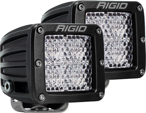 Diffused Surface Mount Black Pair D-Series Pro RIGID Industries