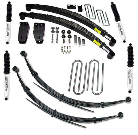 4 Inch Lift Kit 80-87 Ford F250 4 Inch Lift Kit with Rear Leaf Springs and SX8000 Shocks Fits modesl with Diesel or 460 Gas Engine Tuff Country