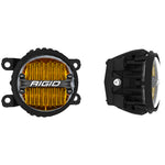 Subaru Fog Kit For 12-20 Subaru BRZ / WRX STI With 1 Set 360-Series 4.0 Inch SAE Yellow Lights RIGID Industries