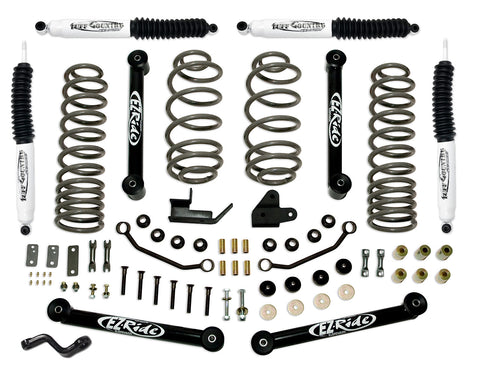 4 Inch Lift Kit 97-06 Jeep Wrangler TJ EZ-Ride Lift Kit w/ SX8000 Shocks Tuff Country