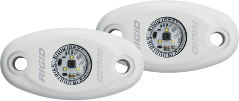 High Power White Housing Cool White Pair A-Series RIGID Industries