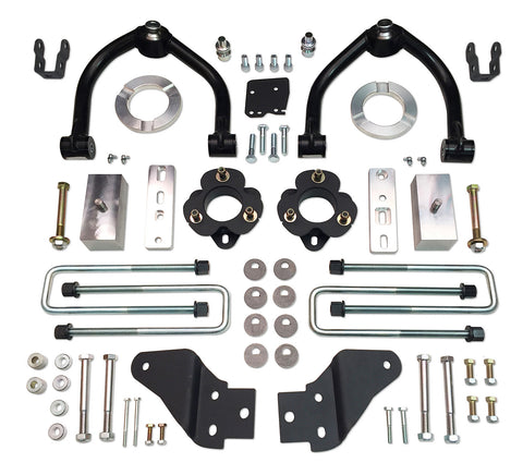 4 Inch Uniball Lift Kit 17-19 Nissan Titan 4x4 non XD Model w/ Rear Shock Extension Brackets Tuff Country