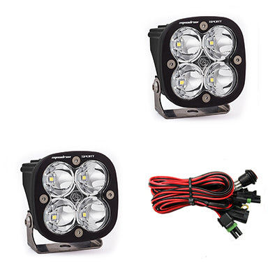 LED Light Pods Clear Lens Work/Scene Pair Squadron Sport Baja Designs