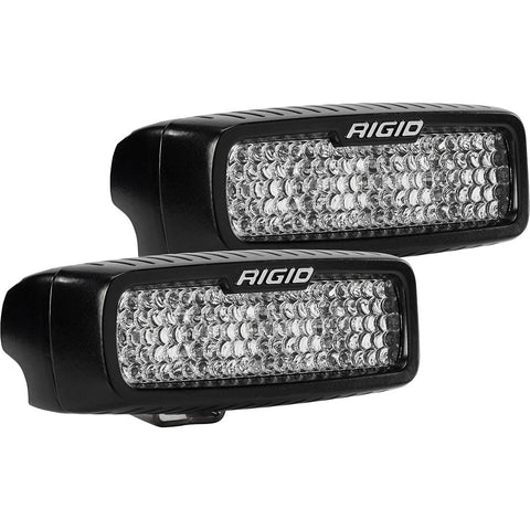 Flood Diffused Black Surface Mount Pair SR-Q Pro RIGID Industries