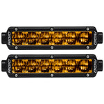 SAE J583 Compliant Selective Yellow Fog Light Pair Sr-Series Pro 6 Inch Street Legal Surface Mount Rigid Industries