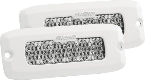 Flood Diffused Flush Mount White Housing Pair SR-Q Pro RIGID Industries