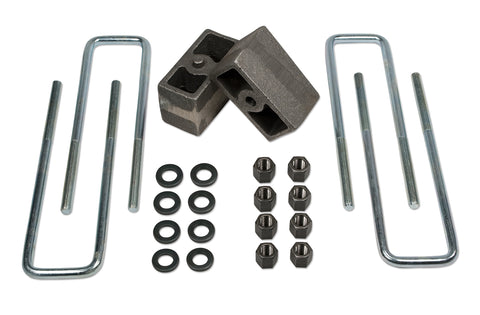 3 Inch Rear Block & U-Bolt Kit 86-95 Toyota Truck 86-89 4Runner 4WD w/ 2.5 Inch Rear Axle 95-19 Toyota Tacoma 4WD Tuff Country