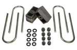 3 Inch Rear Block & U-Bolt Kit 87-01 Jeep Cherokee 4WD w/ 2.75 Inch Rear Axle Tuff Country