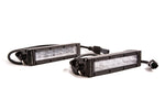 6 Inch LED Light Bar Single Row Straight SS6 White Wide Light Bar Pair Diode Dynamics