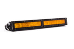 12 Inch LED Light Bar  Single Row Straight Amber Wide Each Stage Series Diode Dynamics