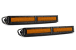 12 Inch LED Light Bar  Single Row Straight Amber Flood Pair Stage Series Diode Dynamics