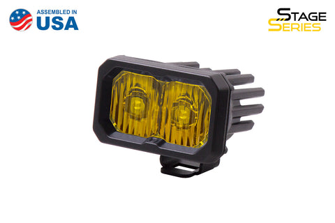 Stage Series 2 Inch LED Pod, Sport Yellow Driving Standard ABL Each